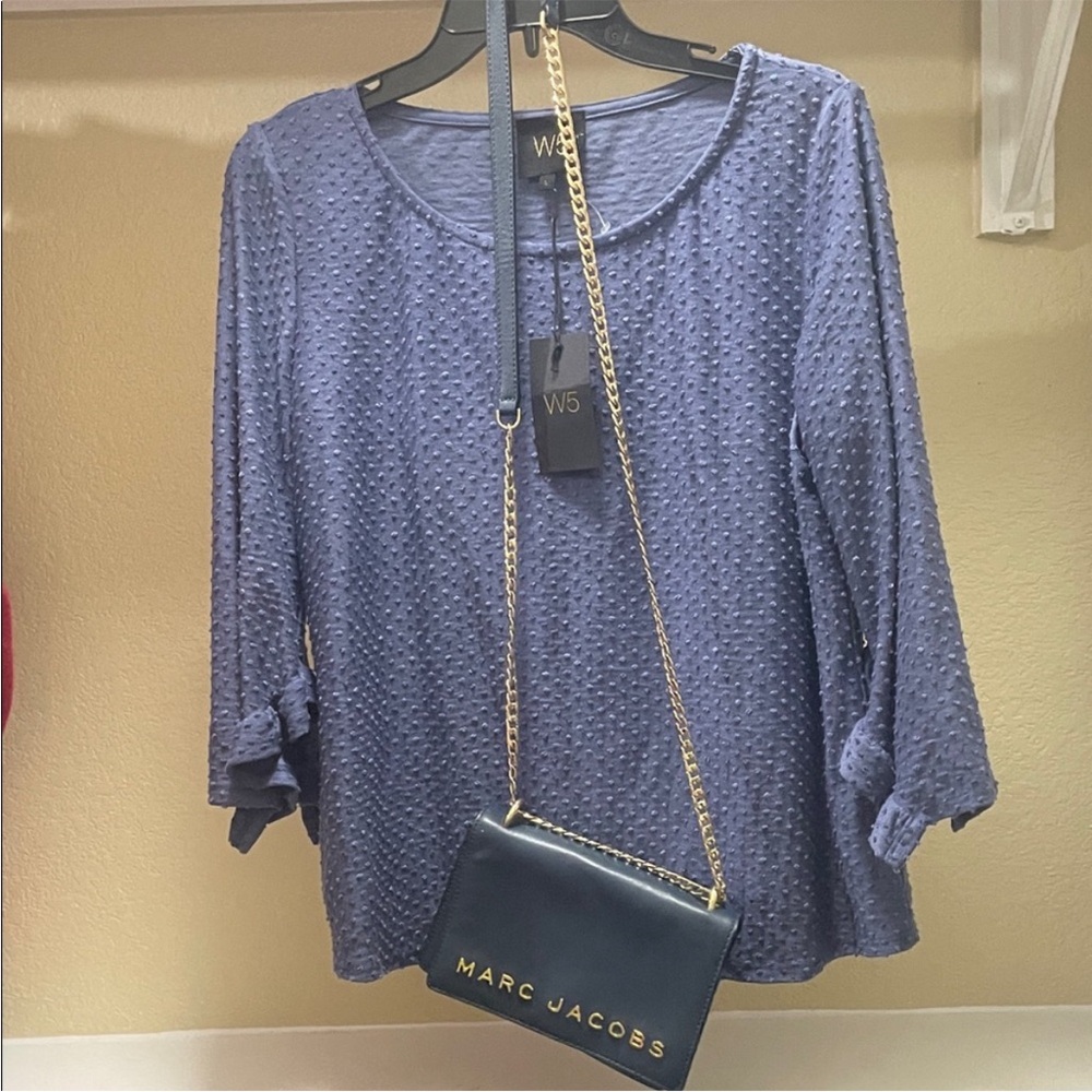 W5 Textured Purple Blouse